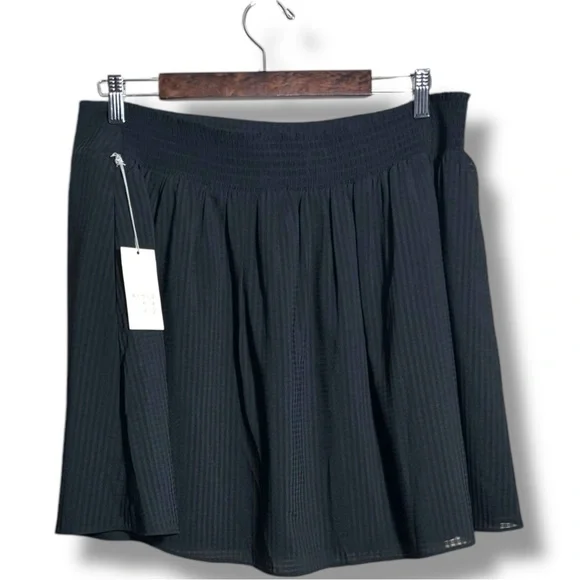 A New Day NWT XL Ebony Fully Lined High Wide Waistband Fit and Flare Mini Skirt - Picture 12 of 15